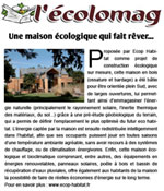 Ecologmag : une maison écologique qui fait rêver !