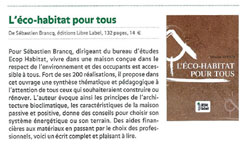 Eco Habitat pour tous de Sébastien Brancq