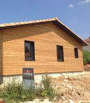 Vue extérieure d'une maison bois ECOP Habitat