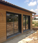 Menuiseries alu sur une construction bois ECOP Habitat