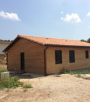 Vue extérieure d'une maison en bois ECOP Habitat