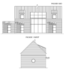 Façade d'un loft bioclimatique