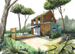 Eco habitat miniloft réalisé par le bureau études ECOP Habitat