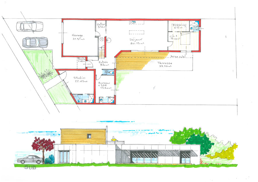 plan maison ecologique