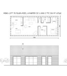 Plan maison ecologique Mini Loft 70