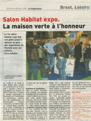 Salon de l'habitat Expo, la maison verte à l'honneur