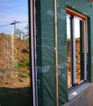 Fenetres sur une maison en bois Ecop Habitat