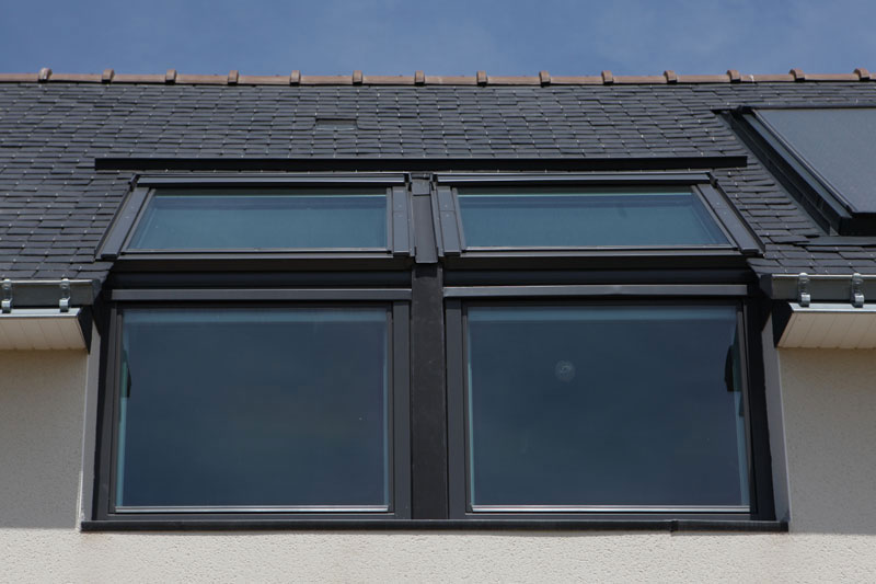 Ouverture bioclimatique sur une maison béton cellulaire
