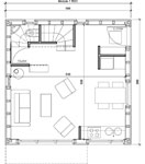 plan maison ecologique - Miniloft 60 - Ecop Habitat